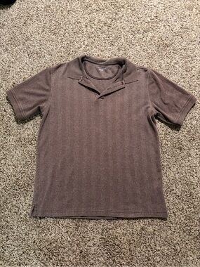 Covington Men's Short Sleeve Knit Polo Shirt - Brown